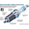 imageBOSCH 9620 OE Fine Wire Double Iridium PintoPin Spark Plug  Single1 Count Pack of 1