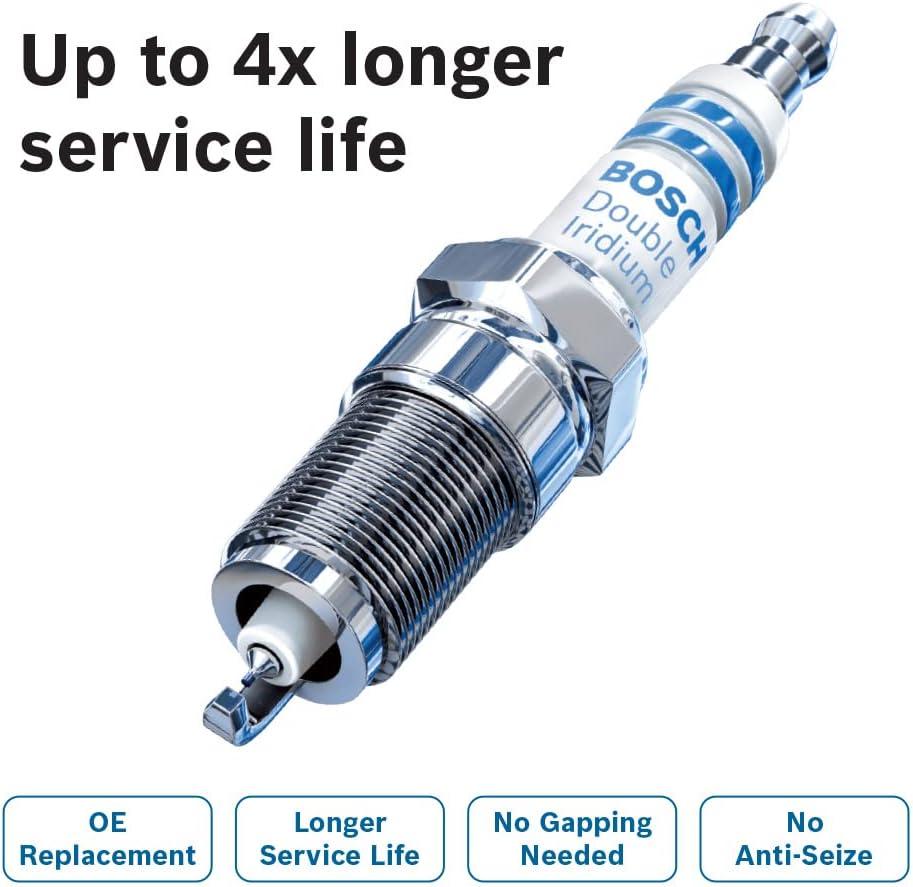 imageBOSCH 9606 OE Fine Wire Double Iridium Spark Plug  Single