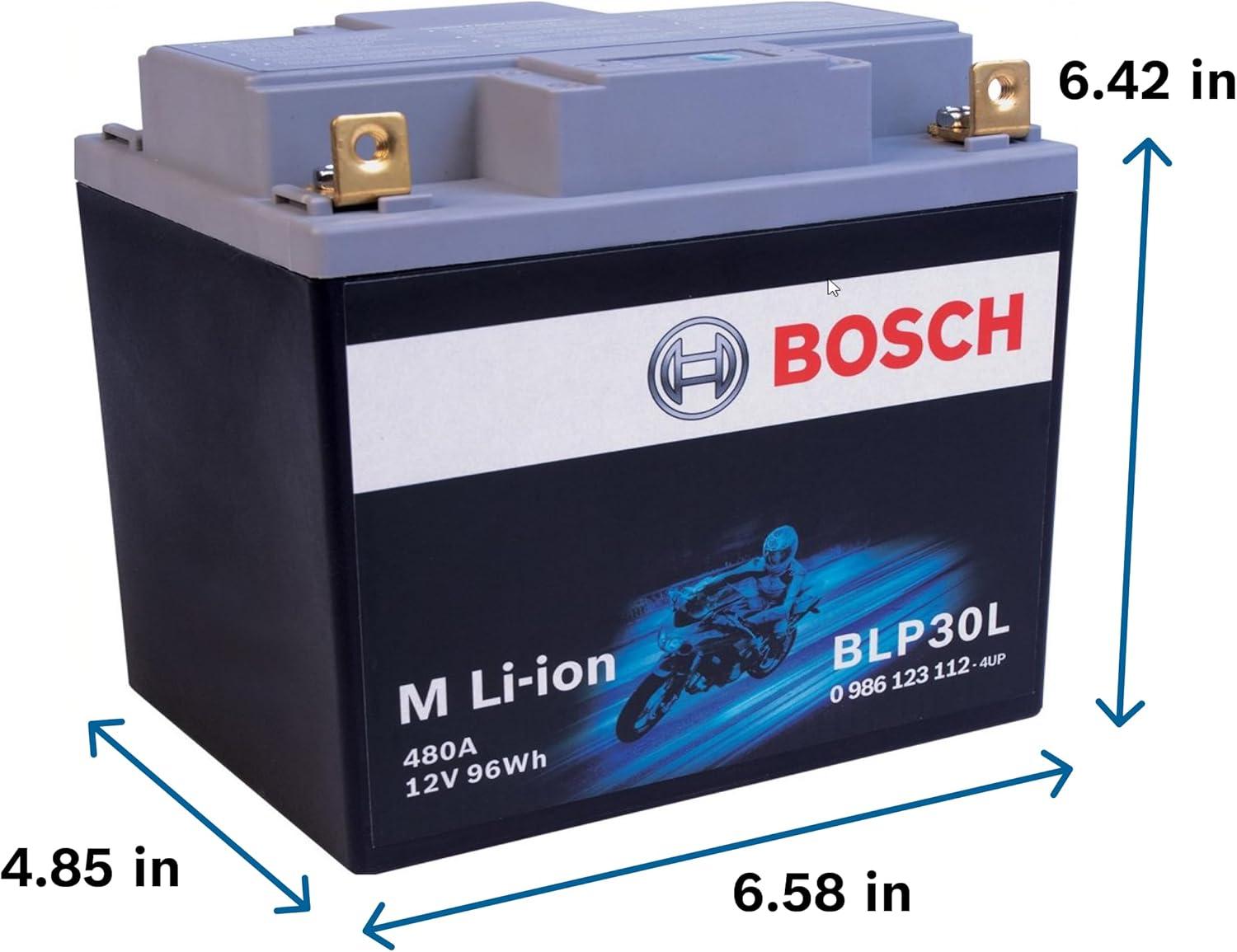 imageBosch BLP20L Group 20 Lithium Power Sport Battery 420A 12V for Motorcycle ATVUTV 4Wheeler Snowmobile Personal Watercraft Scooter and Jet SkisBLP30L