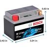 imageBosch BLP20L Group 20 Lithium Power Sport Battery 420A 12V for Motorcycle ATVUTV 4Wheeler Snowmobile Personal Watercraft Scooter and Jet SkisBLP14