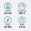 imageBosch BLP20L Group 20 Lithium Power Sport Battery 420A 12V for Motorcycle ATVUTV 4Wheeler Snowmobile Personal Watercraft Scooter and Jet SkisBLP30L