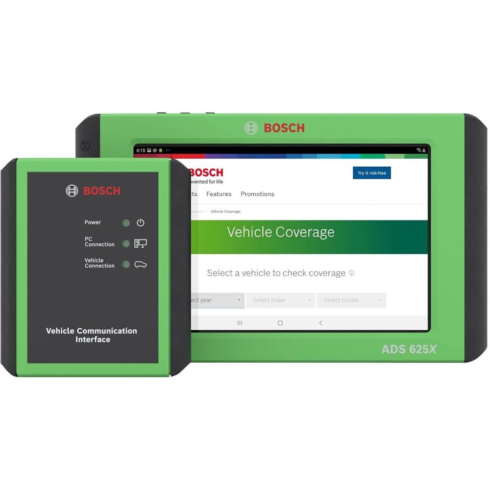 imageBosch 3945 ADS 525x Professional Diagnostic Scan Tool with Wireless VCI  Extreme Flexibility  Extreme Speed  Extreme Access  Most Advanced OE Level Vehicle Coverage Available625X