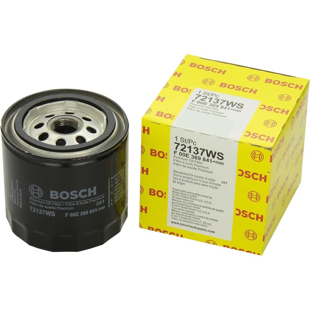 imageBOSCH 72137WS Workshop Engine Oil Filter  Compatible with Select Chrysler Dodge Eagle Ford Jeep Mercury Mitsubishi Nissan Plymouth