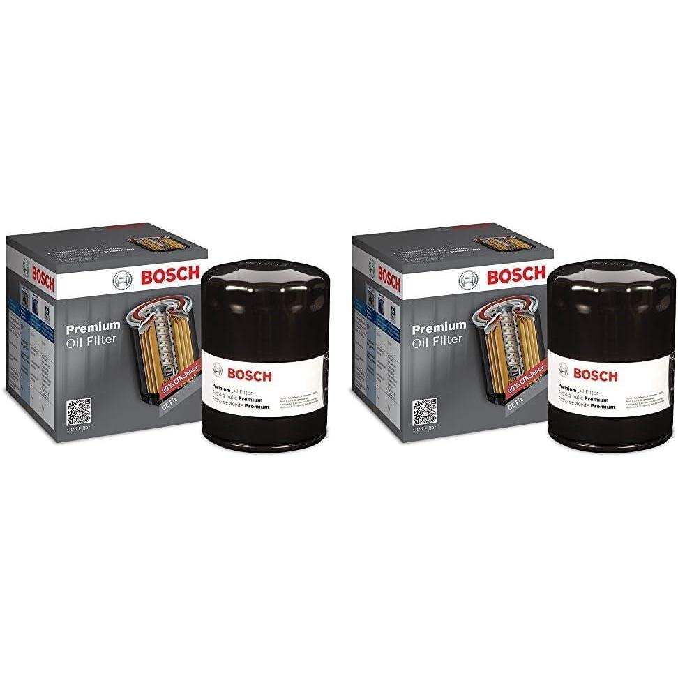 imageBOSCH 3323 Premium Oil Filter With FILTECH Filtration Technology  Compatible With Select Acura MDX RDX RSX TL Chrysler Dodge Ford Honda Accord Civic CRV Pilot Infiniti Nissan  More3323 Pack of 2