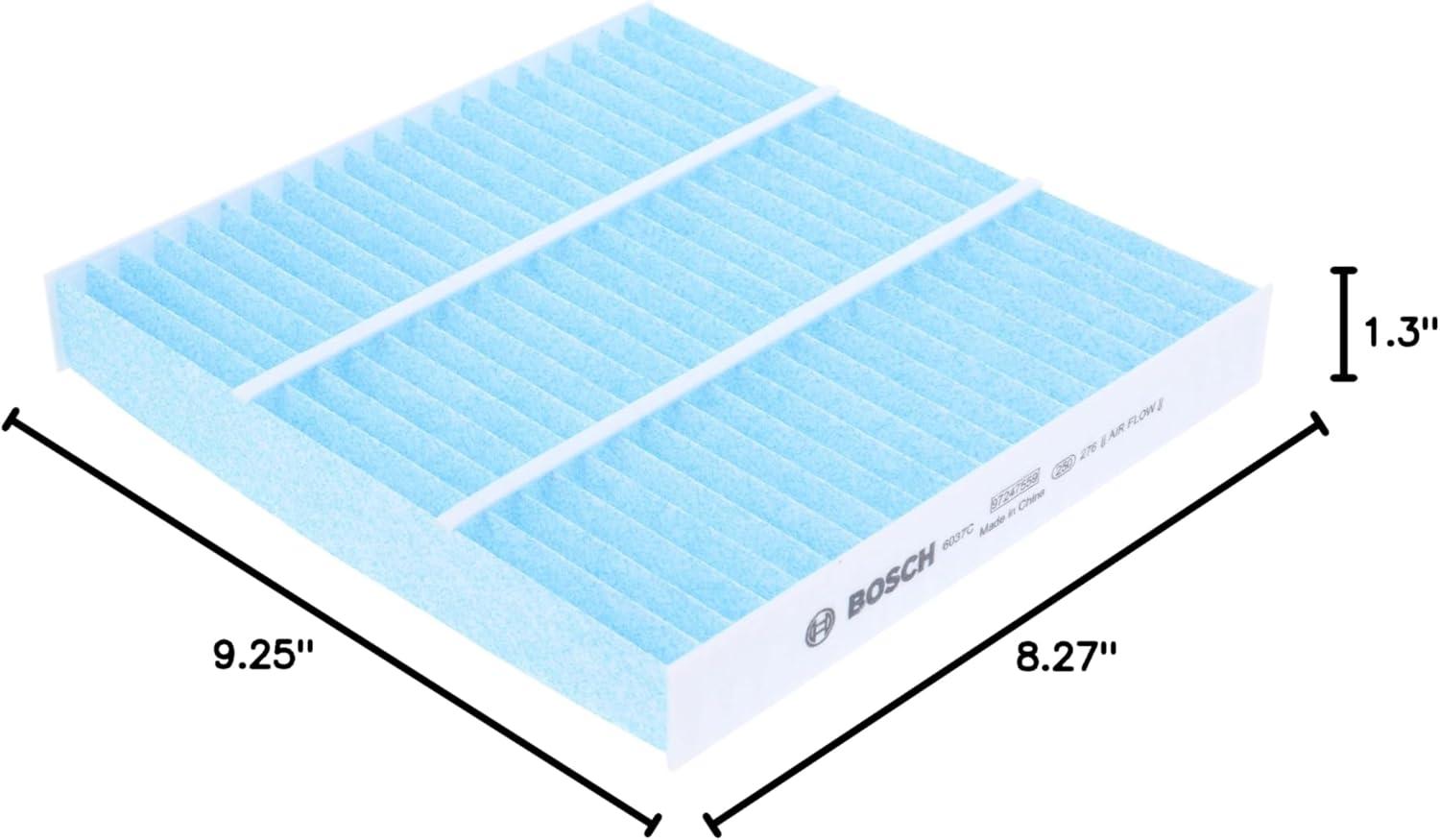 imageBOSCH 6037C HEPA Cabin Air Filter  Compatible with Select Acura RDX Honda Accord Civic Clarity CRV CRZ Fit HRV Insight Odyssey