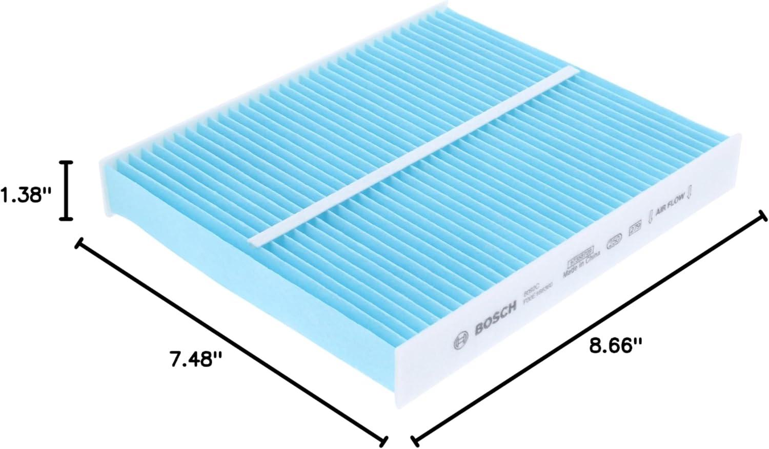 imageBOSCH 6092C HEPA Cabin Air Filter  Compatible with Select Subaru Ascent Crosstrek Impreza Legacy Outback Toyota CHR Corolla Prius Prius AWDe Prius Prime RAV4 RAV4 Prime Venza