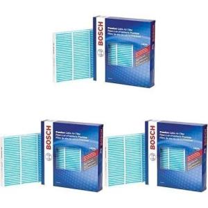 imageBOSCH 6055C HEPA Cabin Air Filter  Compatible with Select Lexus ES GS GX IS LS RX Subaru Legacy Outback Toyota 4Runner Camry Corolla Highlander Prius RAV4 Sequoia Sienna Tundra  More97 x 93 x 18 Pack of 3
