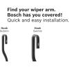 imageBOSCH 4826 Evolution Beam Wiper Blade 26quot  Single4818 18