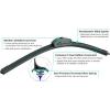 imageBOSCH 360 Complete Vehicle Wiper Blade Replacement  Includes Front Beam Blades Pair  Rear Wiper Blade 1  26quot17quot14quot B36017Front 28A  16A
