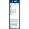 imageBOSCH H306 Rear Wiper Blade 12quot  SingleH230 9