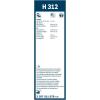 imageBOSCH H306 Rear Wiper Blade 12quot  SingleH312 12