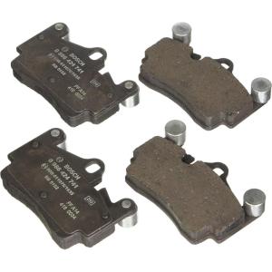 imageBOSCH 0986424741 EuroLine Disc Brake Pad Set  Compatible With Select Audi Q7 Porsche Cayenne Volkswagen Touareg REAR