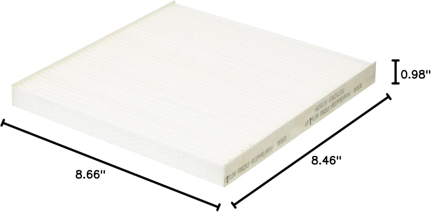 imageBOSCH P3752WS Workshop Cabin Air Filter  Compatible with Select Dodge Dart Pontiac Vibe Toyota Tacoma