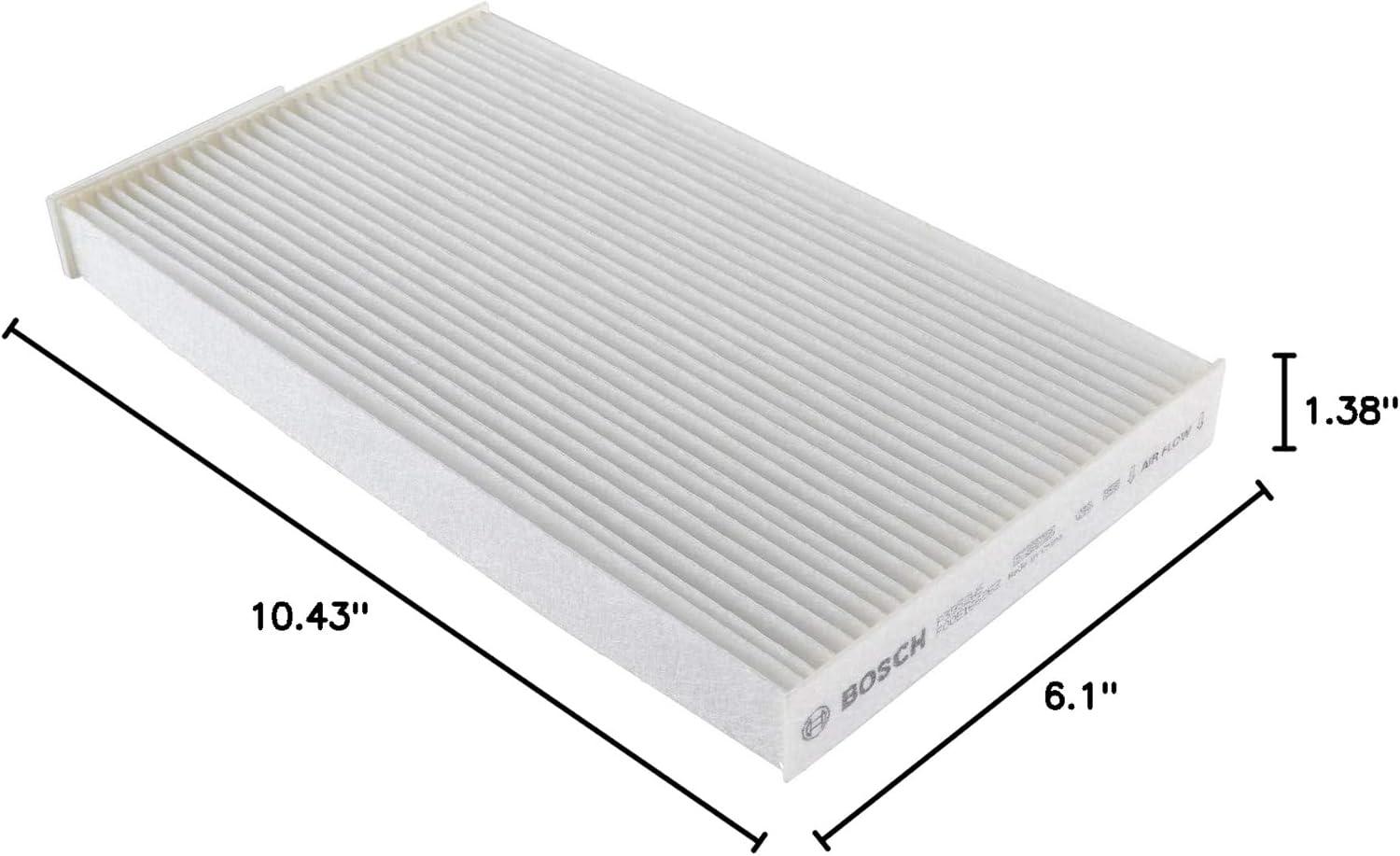 imageBOSCH P3952WS Workshop Cabin Air Filter  Compatible with Select Nissan Cube Juke Leaf Sentra
