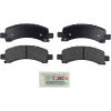 imageBOSCH BE974A Blue Ceramic Disc Brake Pad Set  Compatible With Select Cadillac Escalade Chevrolet Avalanche 1500 Express 1500 Suburban 1500 Tahoe GMC Savana 1500 Yukon Yukon XL 1500 REAR