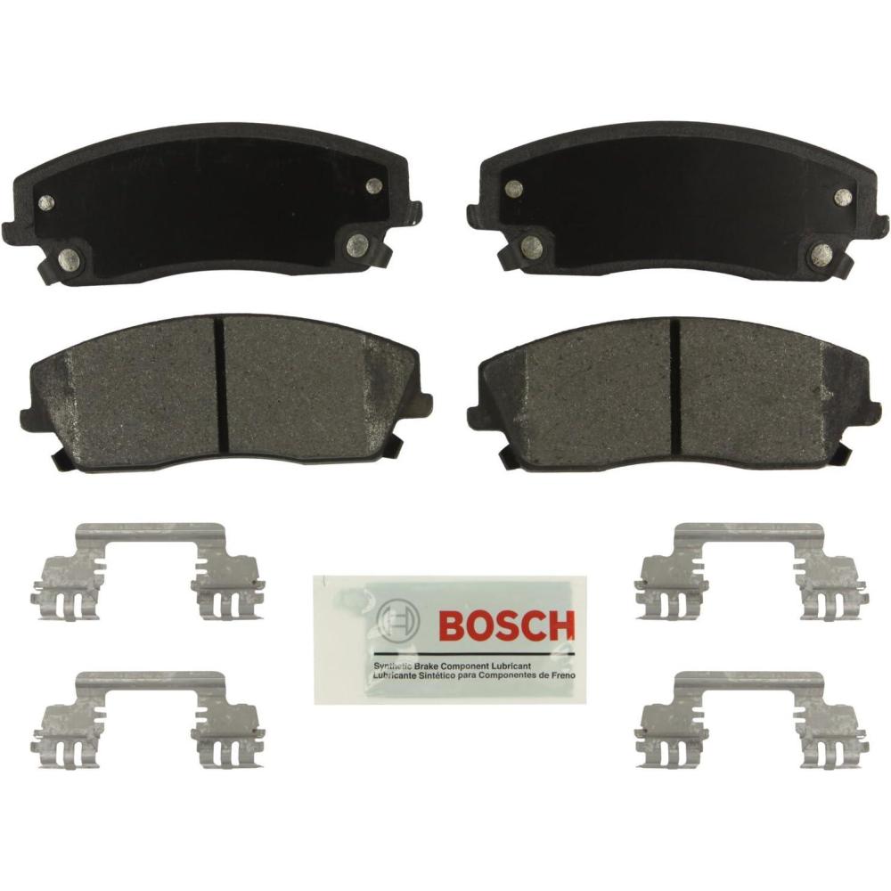 imageBOSCH BE1056H Blue Ceramic Disc Brake Pad Set With Hardware  Compatible With Select Chrysler 300 Dodge Challenger Charger Magnum FRONT