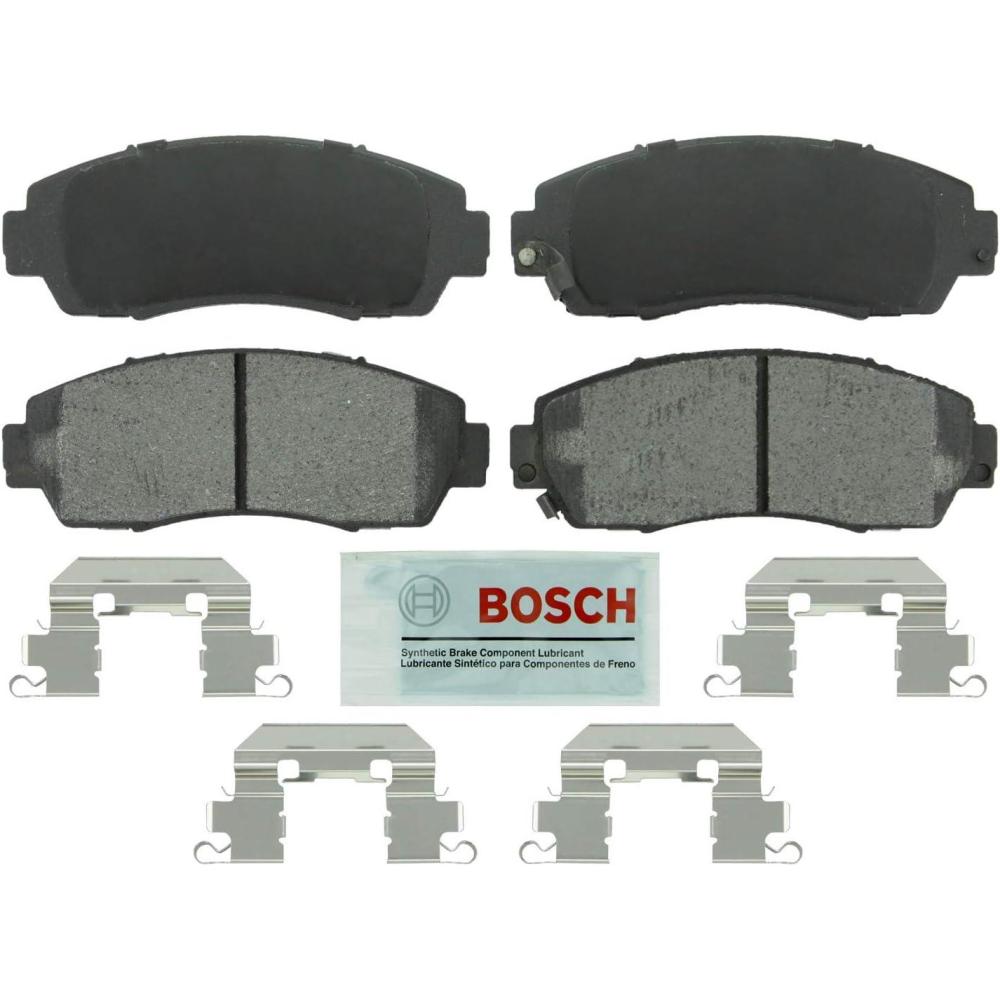 imageBOSCH BE1089H Blue SemiMetallic Disc Brake Pad Set With Hardware  Compatible With Select Acura RDX Honda Accord Crosstour Crosstour CRV Odyssey FRONT