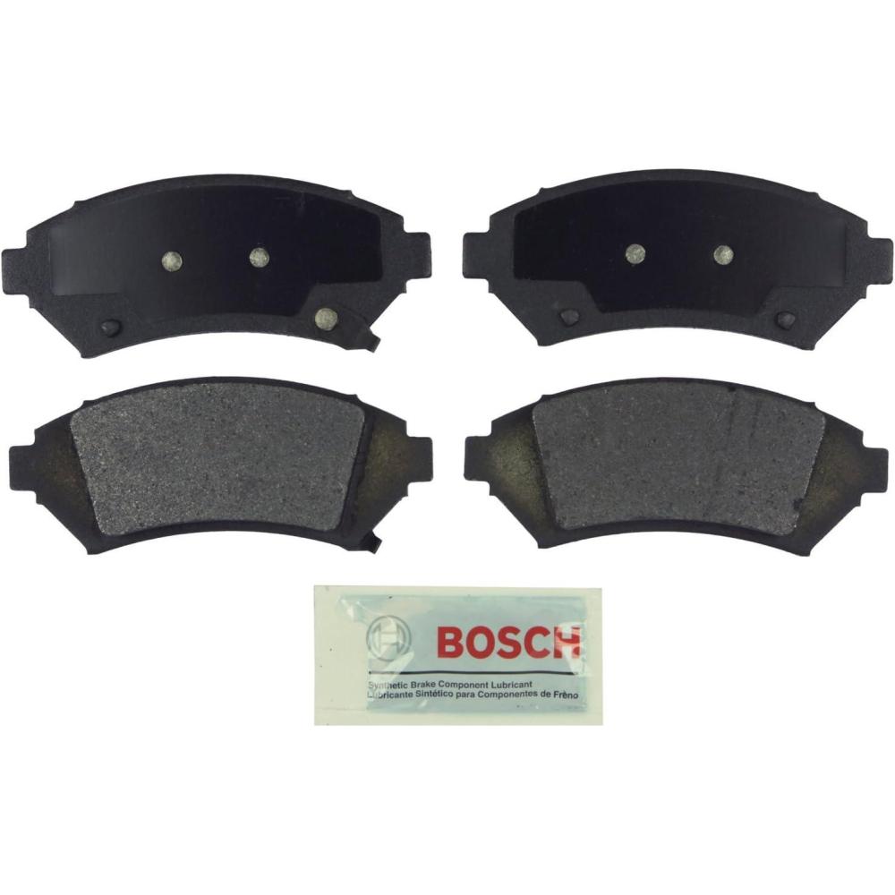 imageBOSCH BE699 Blue SemiMetallic Disc Brake Pad Set  Buick Century Regal Cadillac Seville Chevrolet Impala Monte Carlo Venture Oldsmobile Pontiac Bonneville Grand Prix Montana  More FRONT
