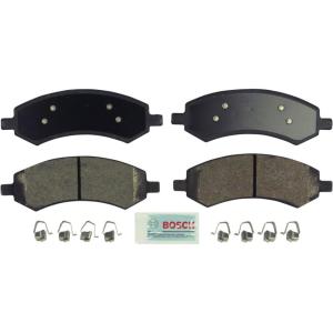 imageBOSCH BE1084H Blue SemiMetallic Disc Brake Pad Set With Hardware  Compatible With Select Chrysler Aspen Dodge Dakota Durango Ram 1500 Mitsubishi Raider Ram 1500 1500 Classic Dakota FRONT