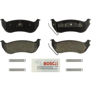 imageBOSCH BE964H Blue Ceramic Disc Brake Pad Set With Hardware  Compatible With Select Ford Explorer Explorer Sport Trac Jeep Liberty TJ Wrangler Mercury Mountaineer REAR