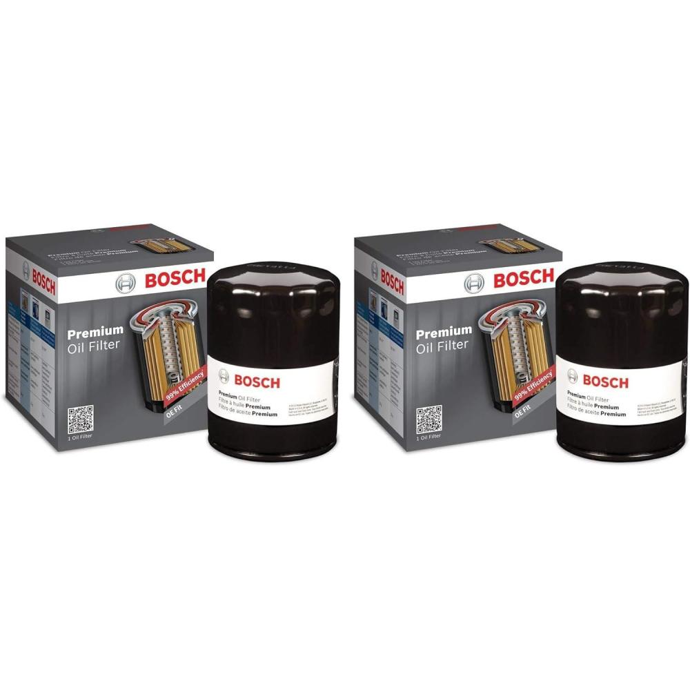 imageBOSCH 3430 Premium Oil Filter with FILTECH Filtration Technology  Compatible with Select Buick Cadillac Chevrolet GMC Oldsmobile Pontiac  More3430 Pack of 2