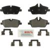image:imageBOSCH BE1308H Blue SemiMetallic Disc Brake Pad Set with Hardware  Compatible with Select Mini Cooper FRONT
